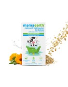 Mamaearth Milky Soft Bathing Bar For Babies, Pack of 2 (75g Each), With Oats, Milk & Calendula, Mild & Gentle Formula